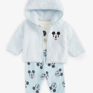 Disney Light Blue Mickey Mouse Fleece Set